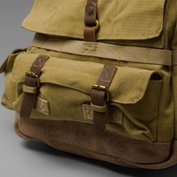 A. KURTZ Rugged Backpack RARE! NEW WITH TAGS! Khaki - Picture 2 of 8